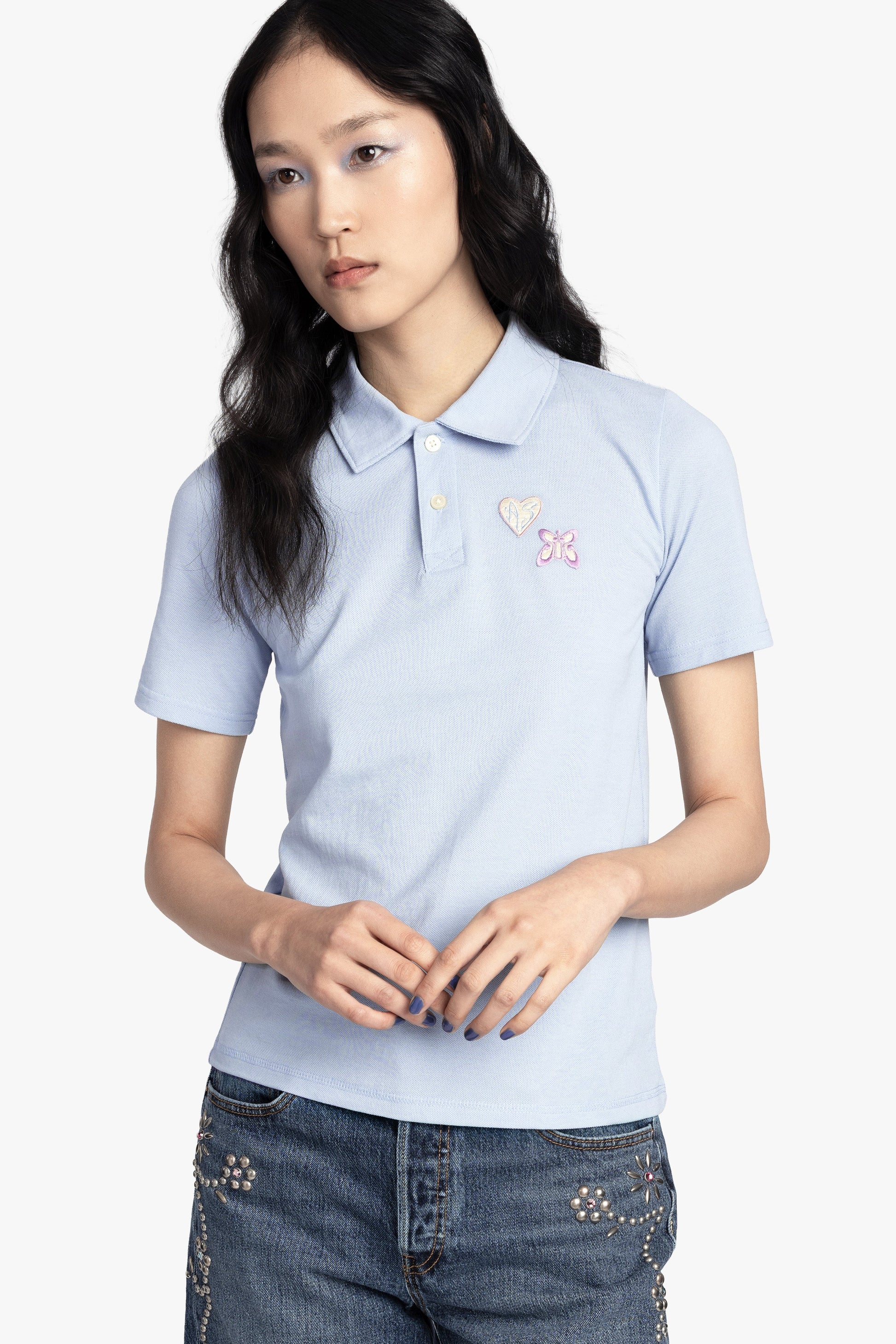 Anna Sui Patch Polo Tee