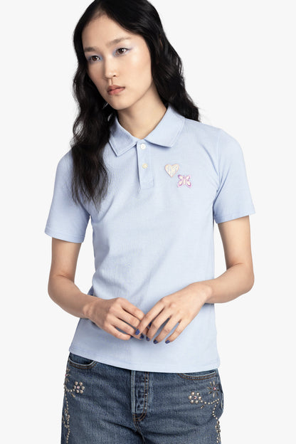 Anna Sui Patch Polo Tee