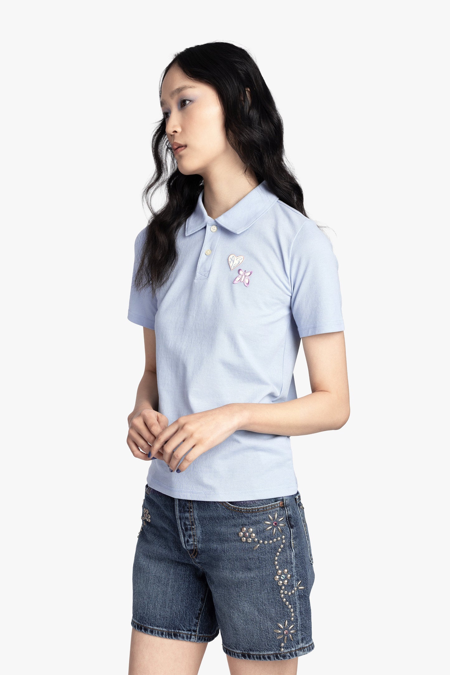 Anna Sui Patch Polo Tee