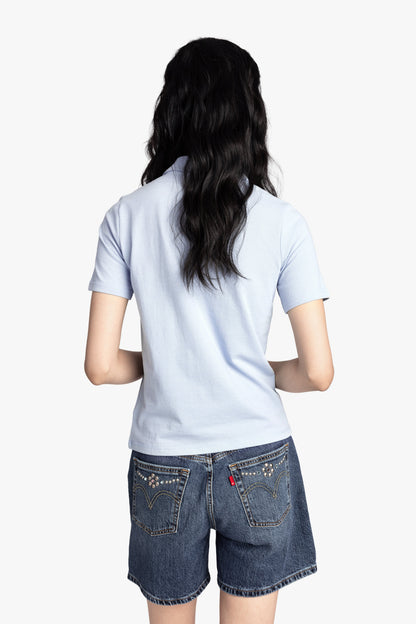 Anna Sui Patch Polo Tee
