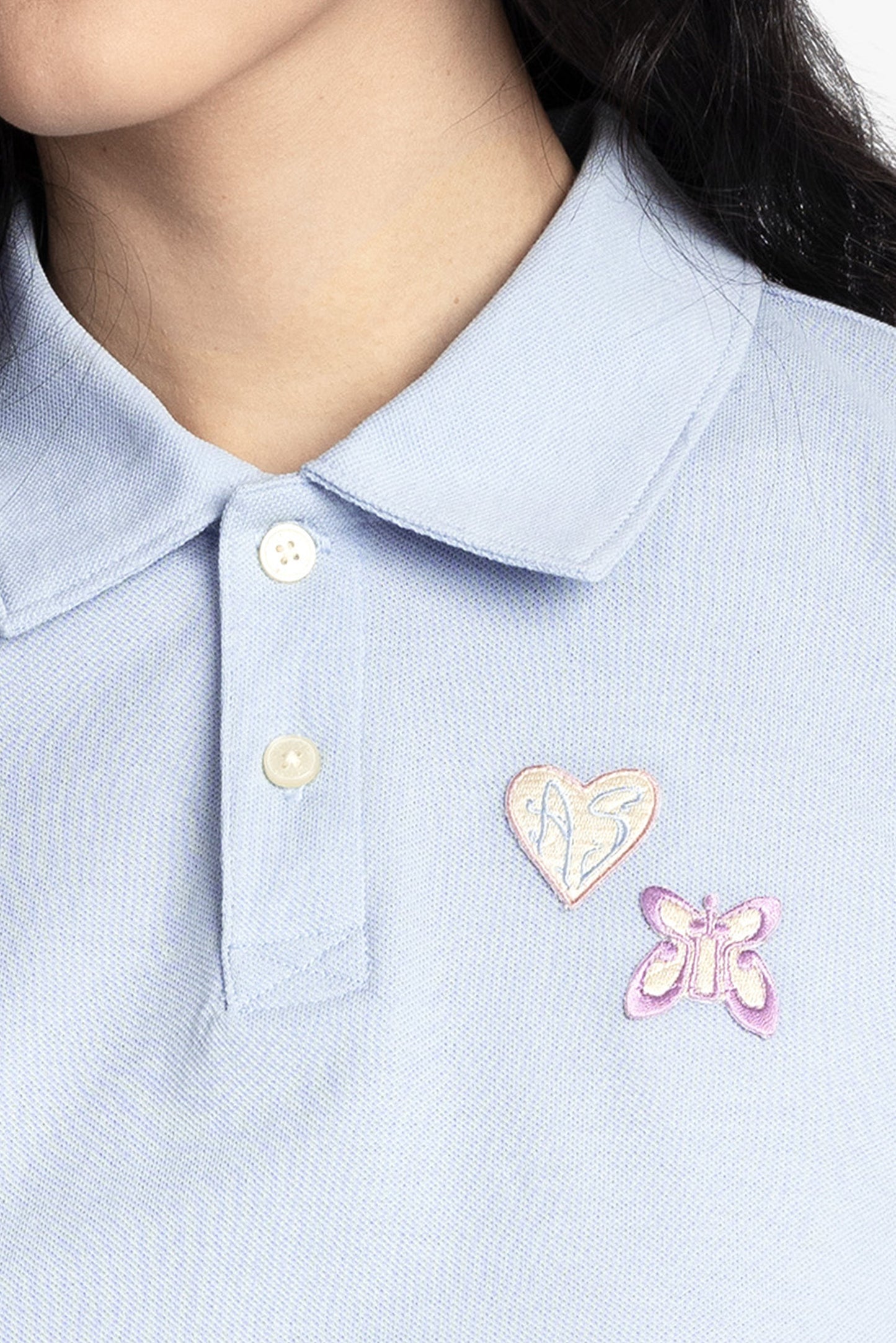 Anna Sui Patch Polo Tee
