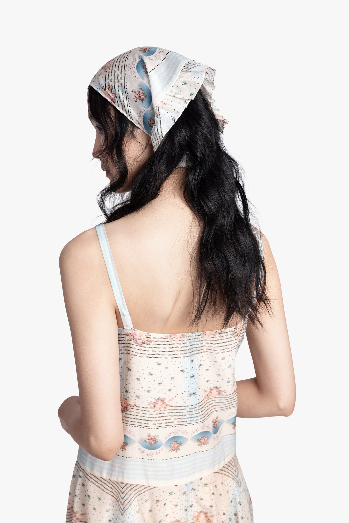 Anna Sui Heritage Scarf Print Chiffon Bandana