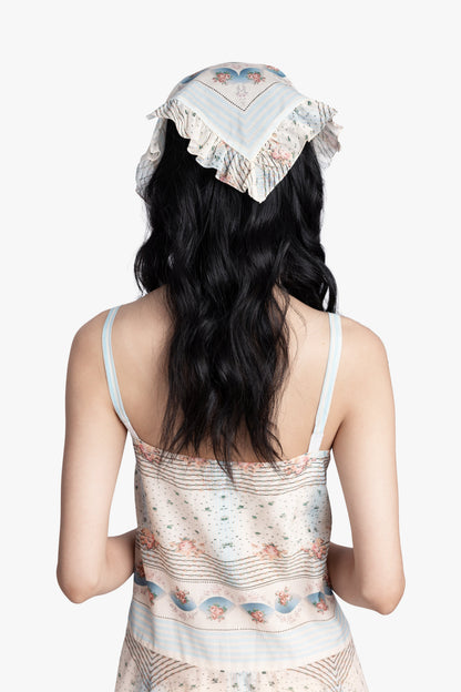 Anna Sui Heritage Scarf Print Chiffon Bandana