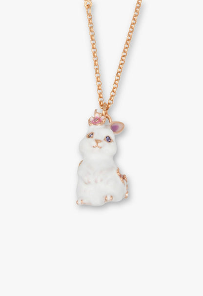 Anna Sui Blossom Bunny Charm Necklace - Gold