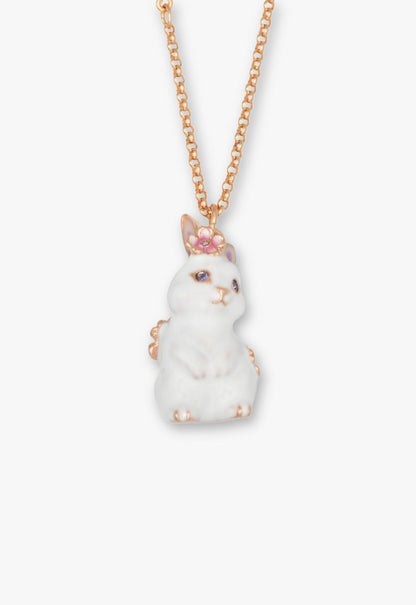 Anna Sui Blossom Bunny Charm Necklace - Gold