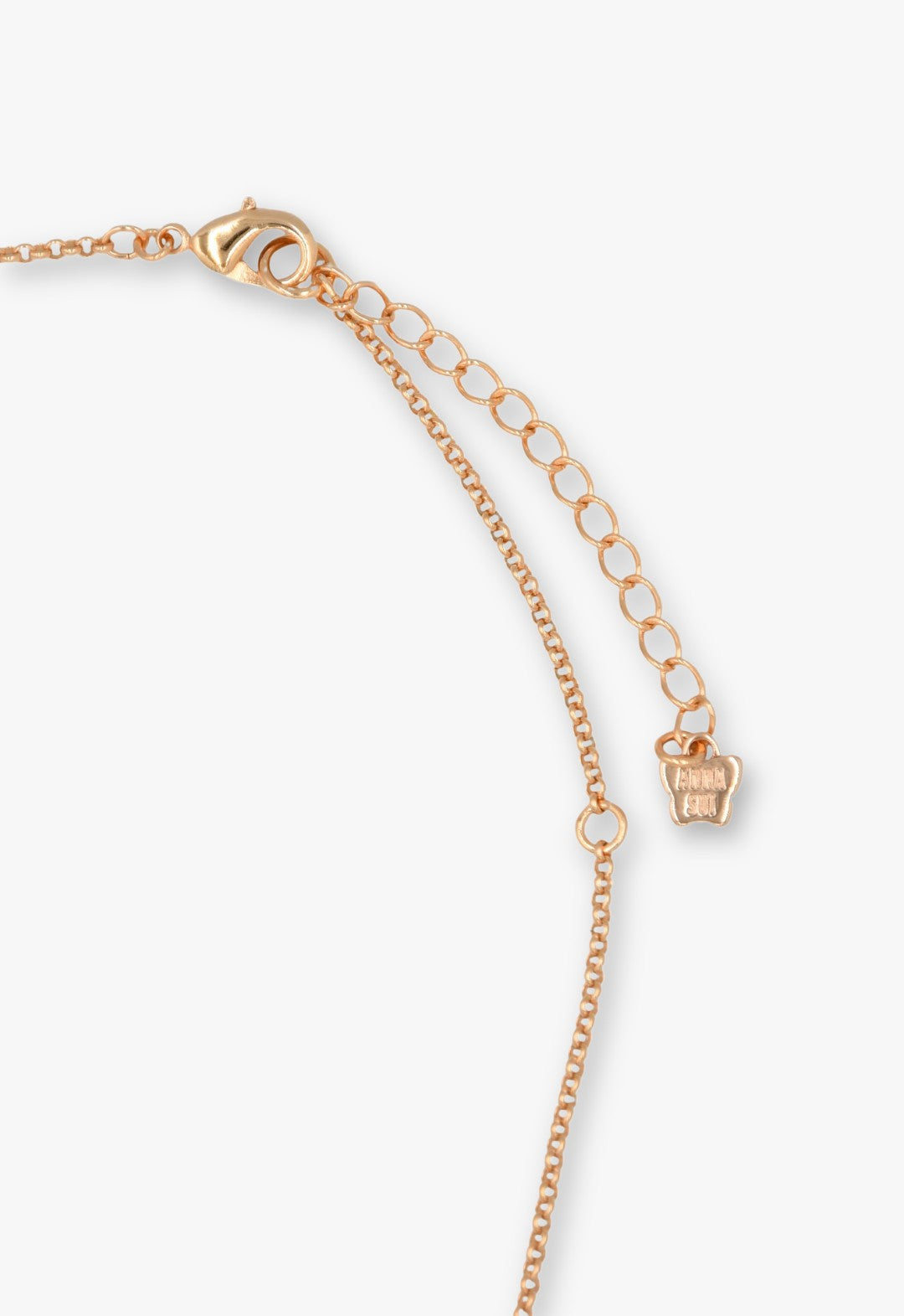 Anna Sui Blossom Bunny Charm Necklace - Gold