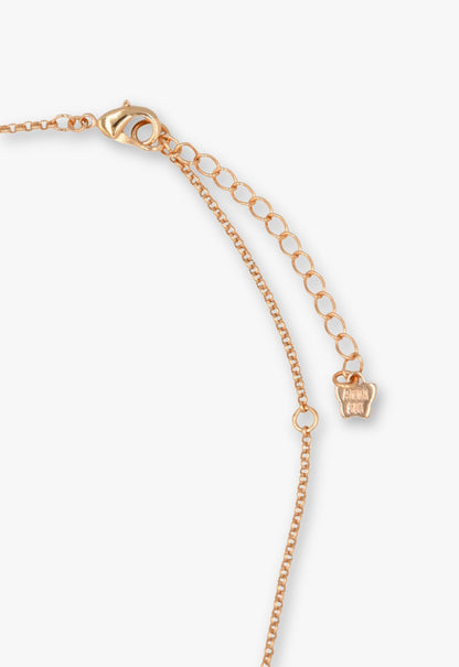 Anna Sui Blossom Bunny Charm Necklace - Gold