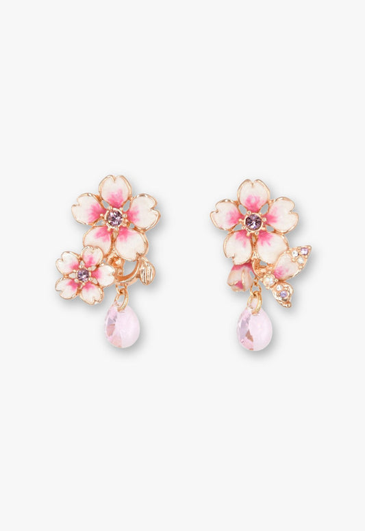 Anna Sui Cherry Blossom Dangling Earrings