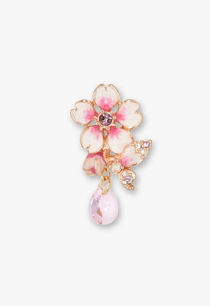 Anna Sui Cherry Blossom Dangling Earrings