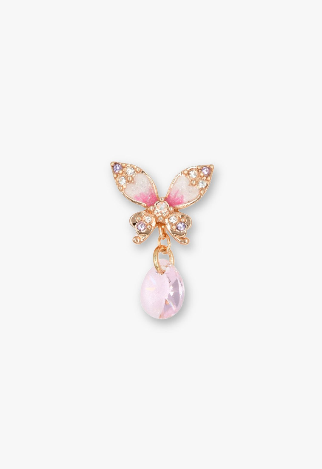Anna Sui Crystal Bloom Butterfly Earrings