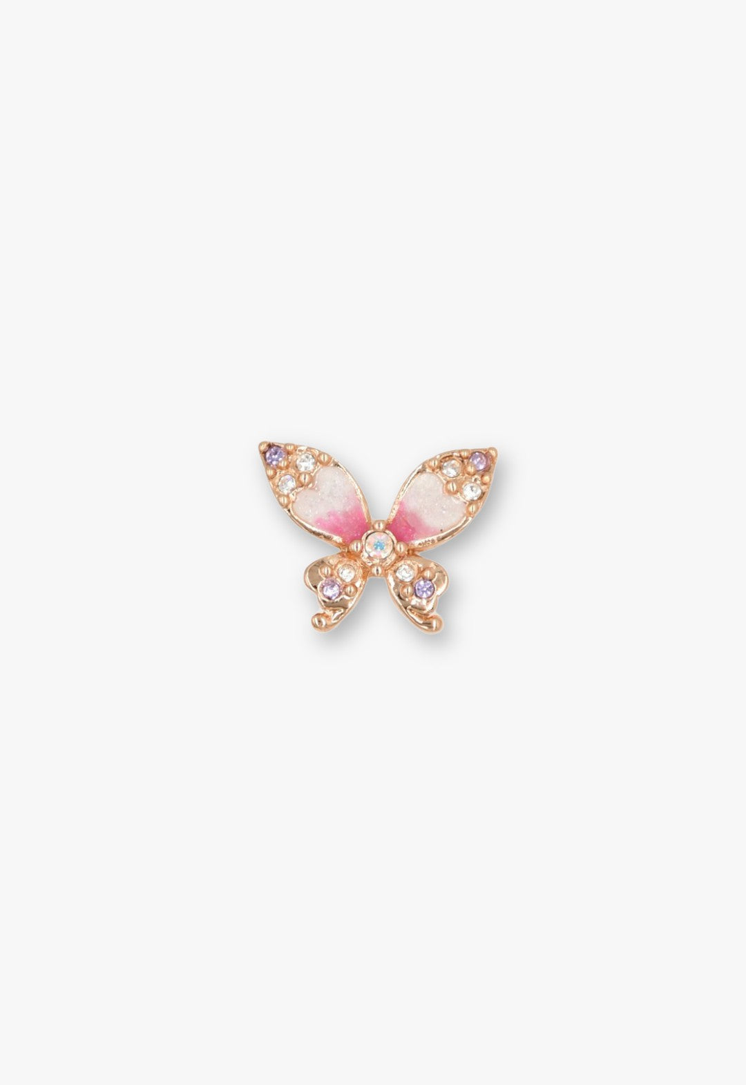 Anna Sui Crystal Bloom Butterfly Earrings