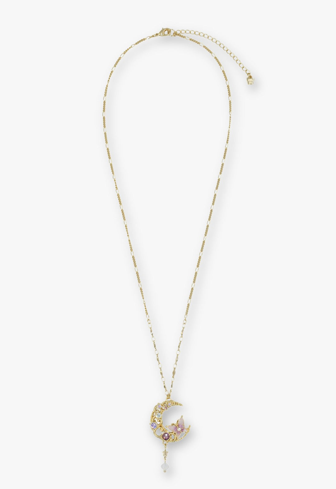 Anna Sui Enchanted Butterfly Moon Necklace - Gold