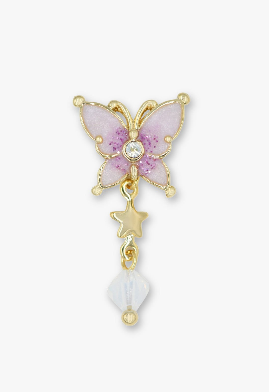 Anna Sui Twilight Butterfly Drop Earrings - Gold