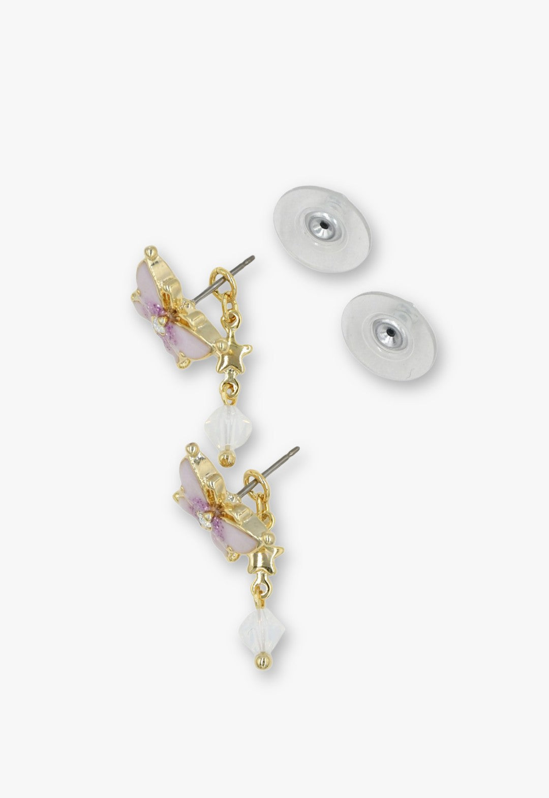 Anna Sui Twilight Butterfly Drop Earrings - Gold