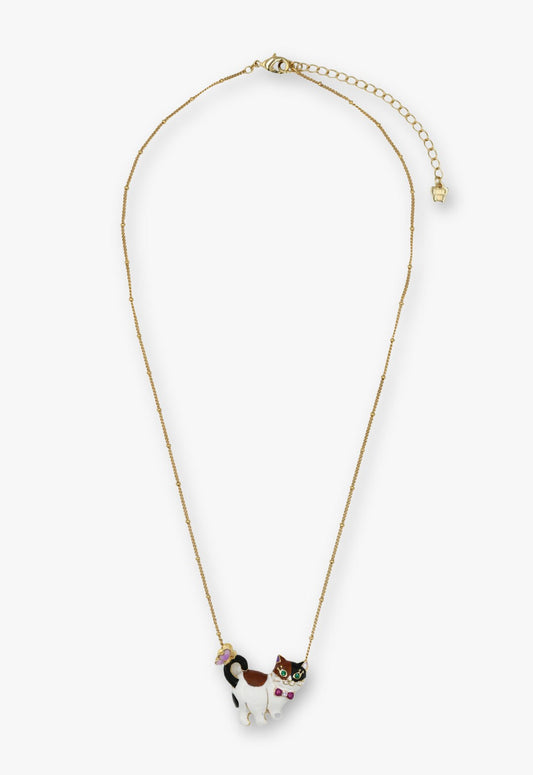 Anna Sui Calico Kitty Necklace - Gold