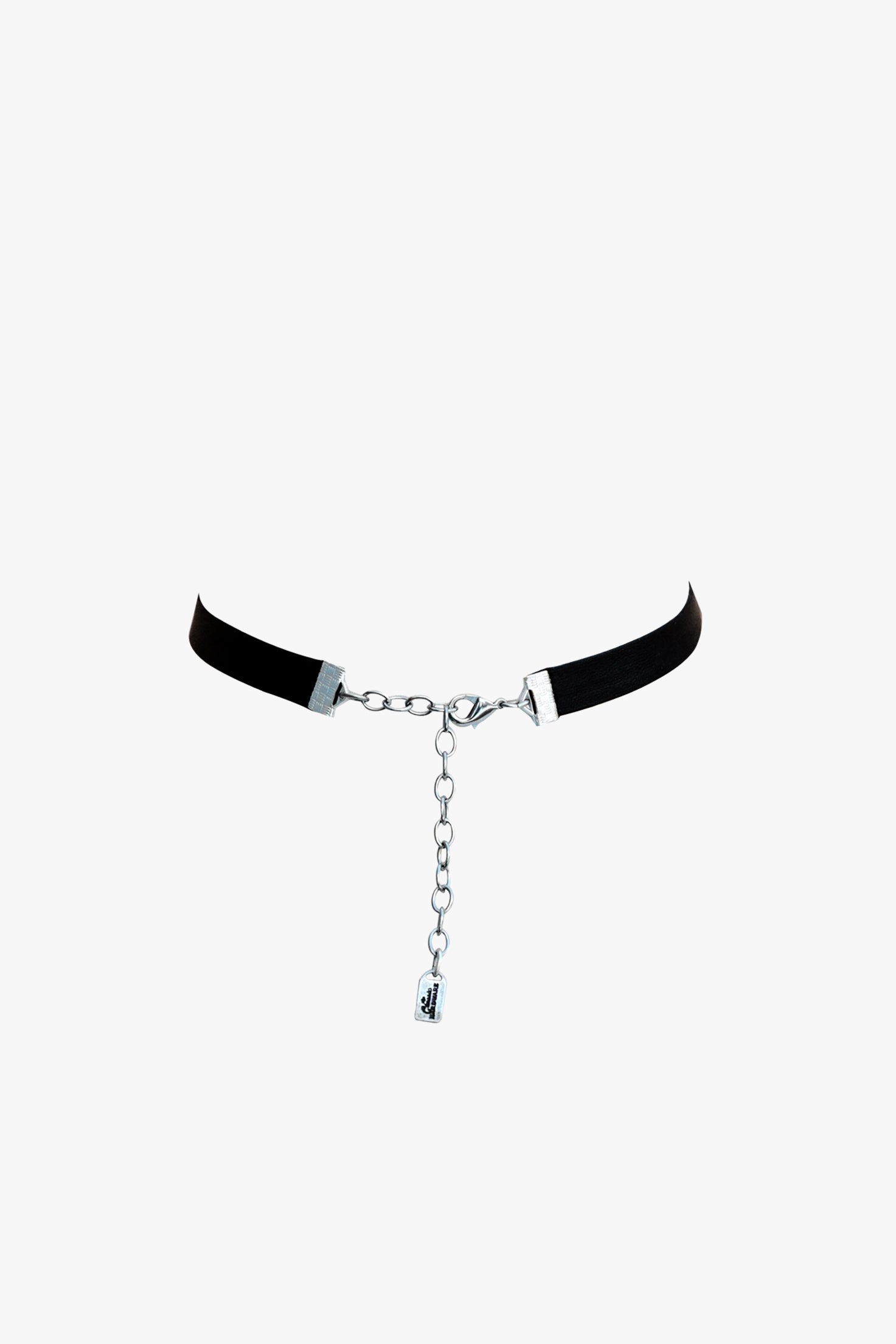 Anna Sui Large Retrolite Heart Velvet Choker