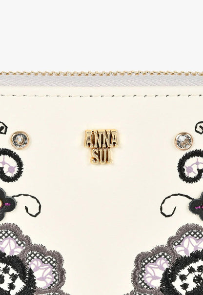 Anna Sui The Cadenza Wallet - Ivory
