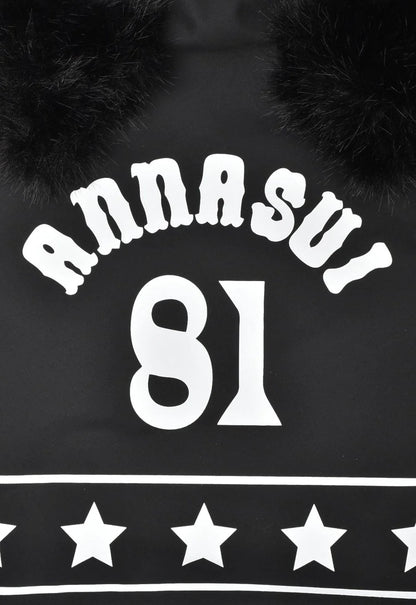 Anna Sui Black Cat Drawstring Bag