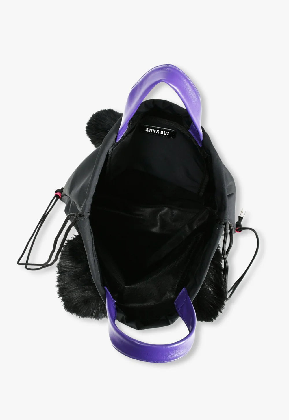 Anna Sui Black Cat Drawstring Bag