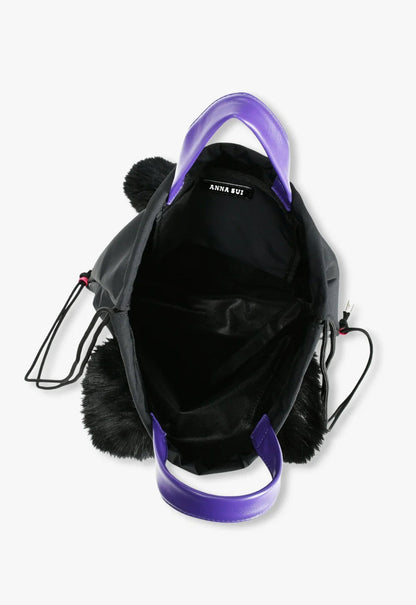 Anna Sui Black Cat Drawstring Bag