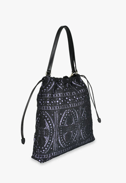 Anna Sui Violet Allure Lace Tote Bag