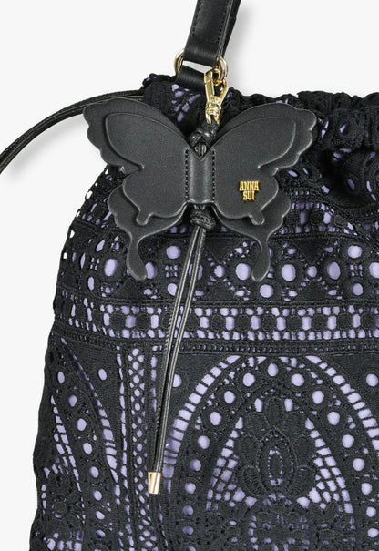 Anna Sui Violet Allure Lace Tote Bag