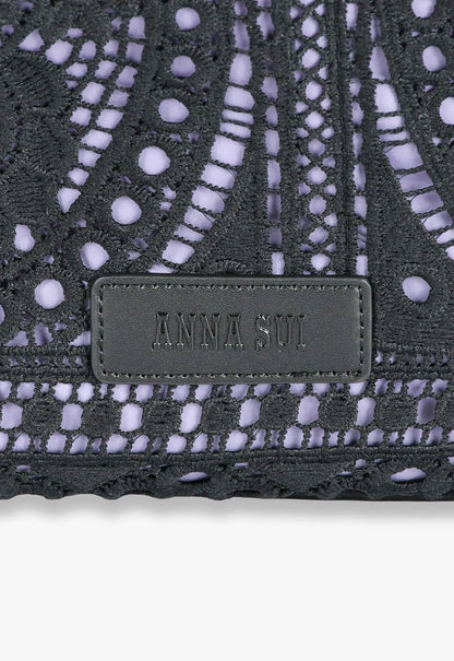 Anna Sui Violet Allure Lace Tote Bag