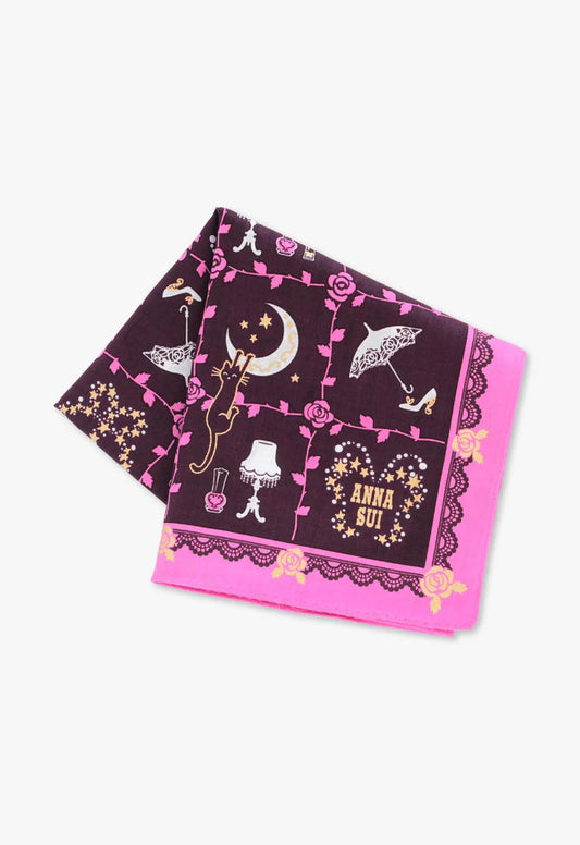 Anna Sui Rose Vine Decor Handkerchief