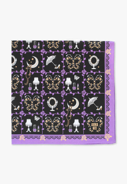 Anna Sui Rose Vine Decor Handkerchief