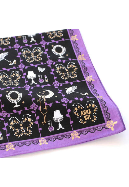 Anna Sui Rose Vine Decor Handkerchief