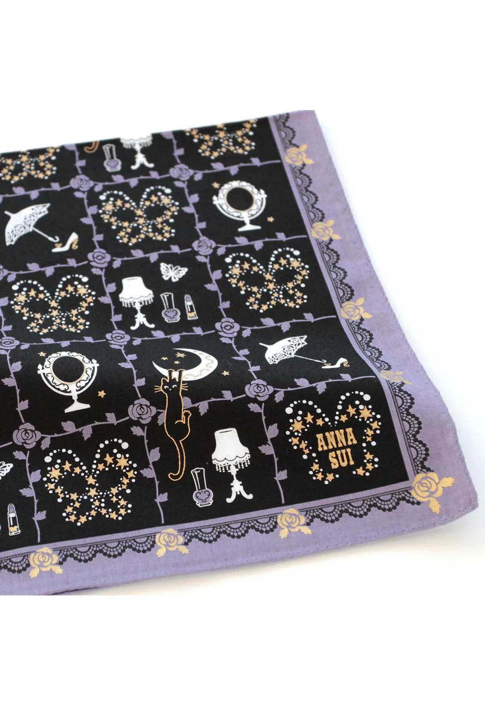 Anna Sui Rose Vine Decor Handkerchief