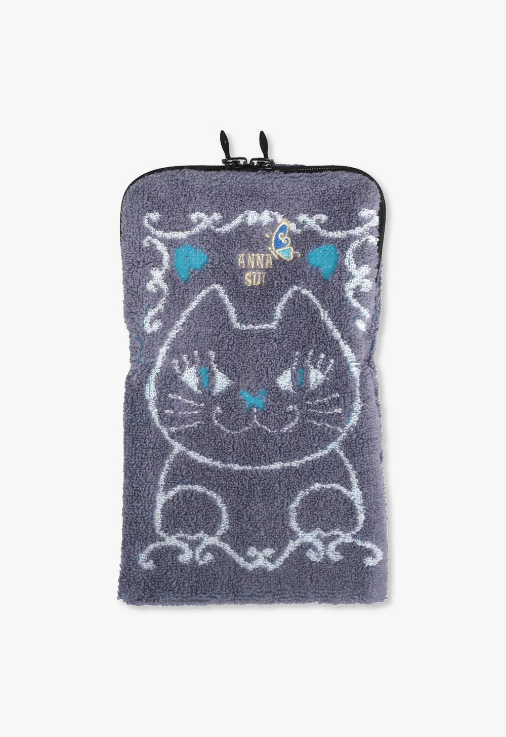 Anna Sui Cat Towel Zipper Pouch