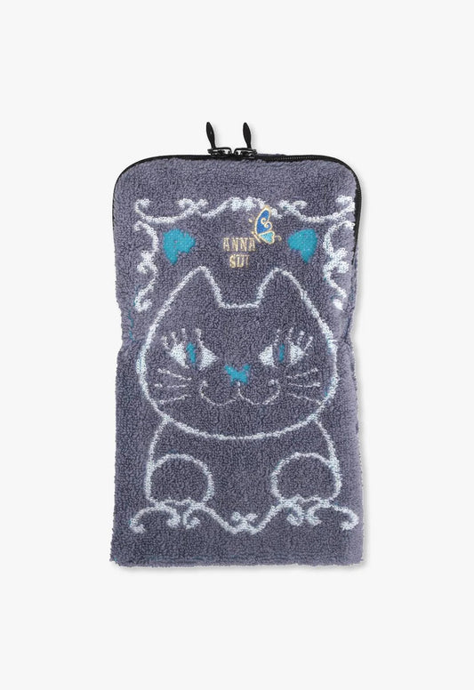 Anna Sui Cat Towel Zipper Pouch