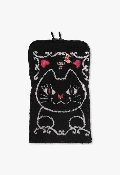Anna Sui Cat Towel Zipper Pouch
