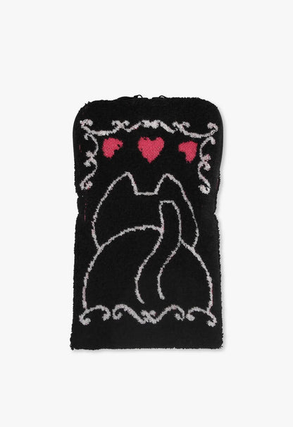 Anna Sui Cat Towel Zipper Pouch