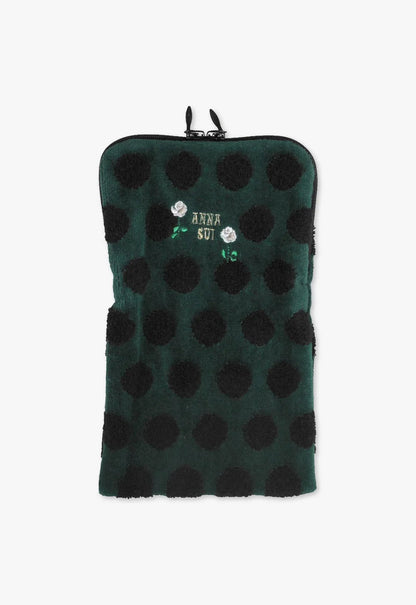 Anna Sui Polka Dot Towel Zipper Pouch