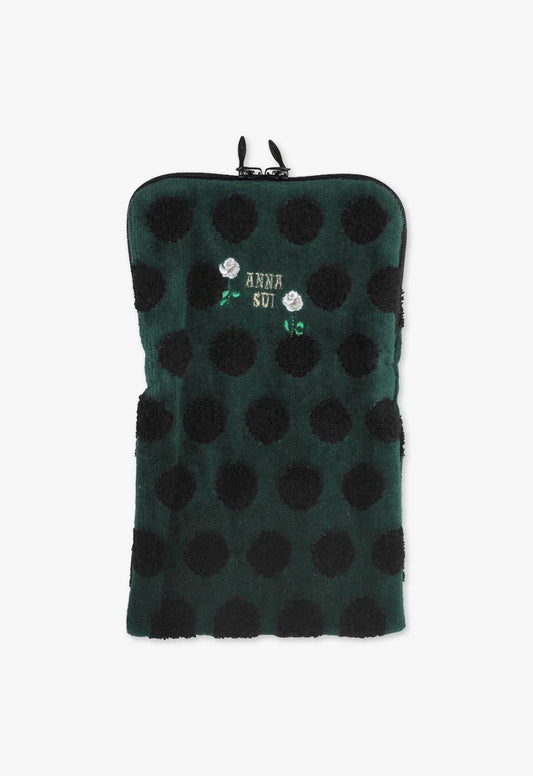 Anna Sui Polka Dot Towel Zipper Pouch