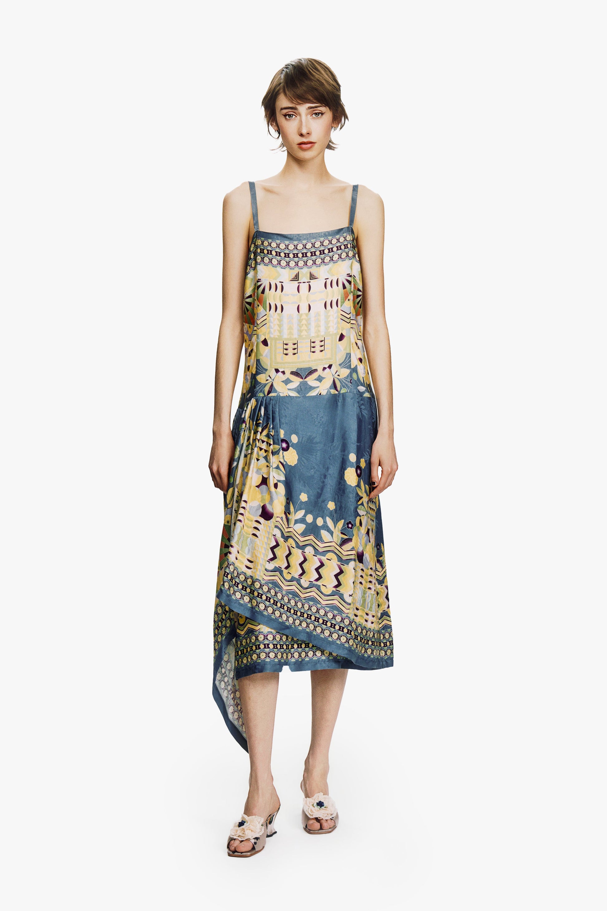 Anna Sui Pueblo Deco Border Dress