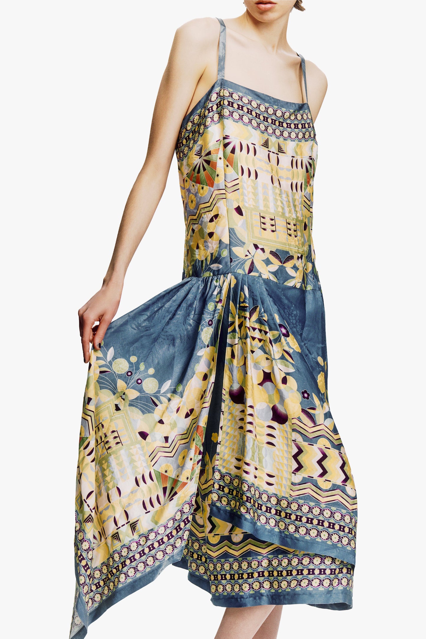Anna Sui Pueblo Deco Border Dress