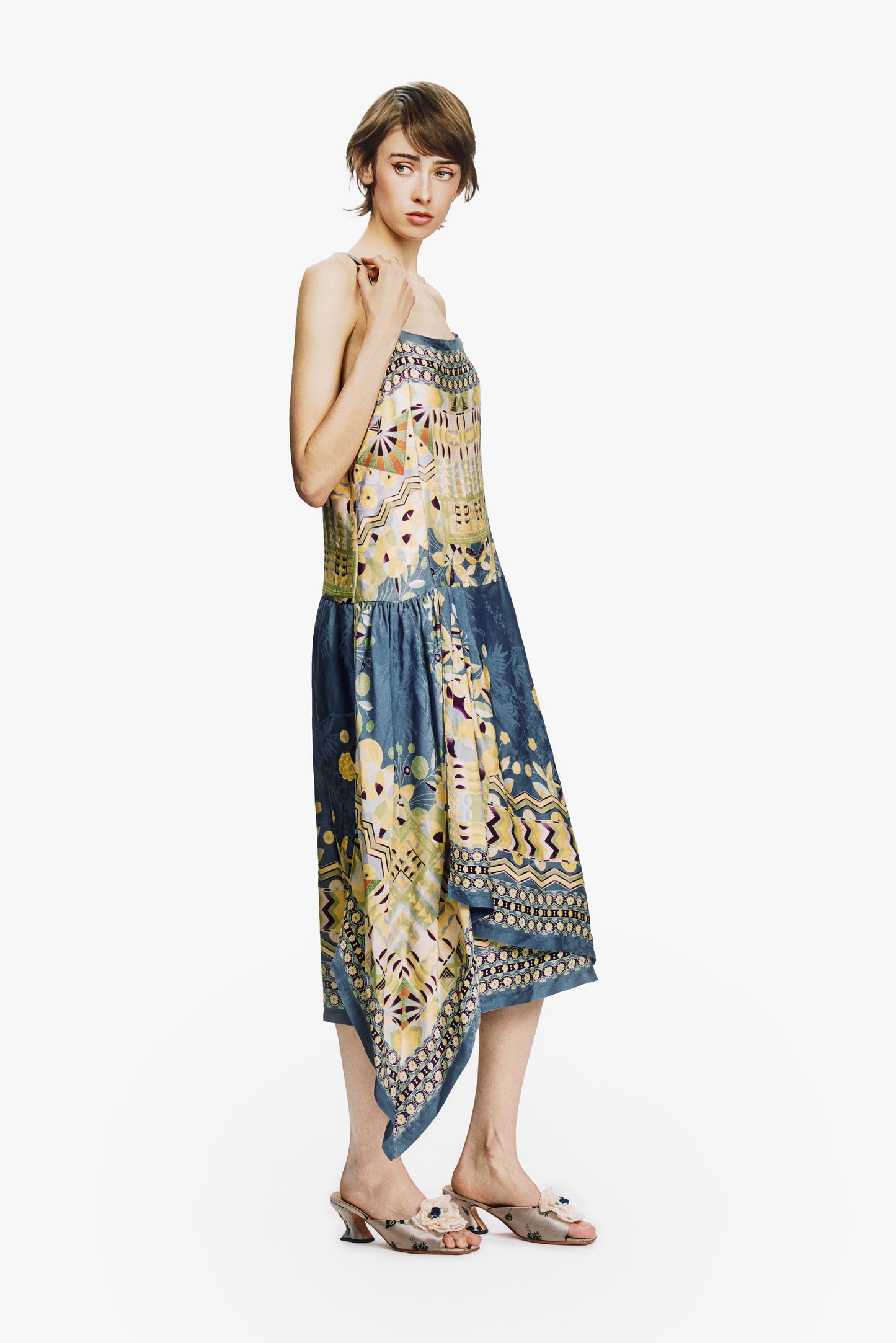 Anna Sui Pueblo Deco Border Dress