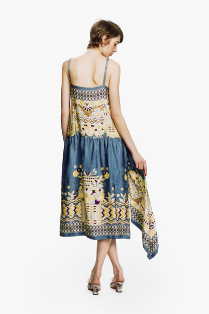 Anna Sui Pueblo Deco Border Dress