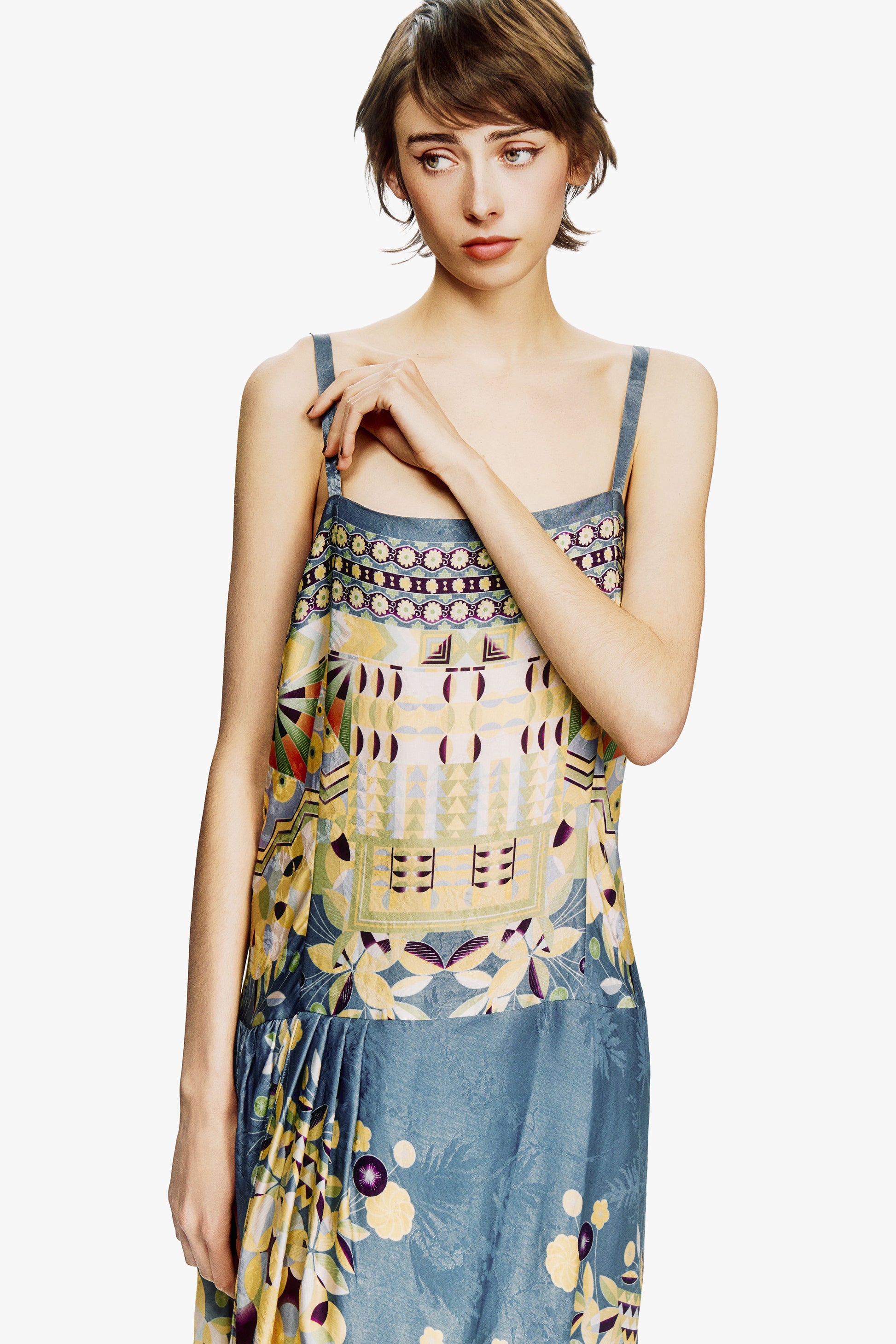 Anna Sui Pueblo Deco Border Dress