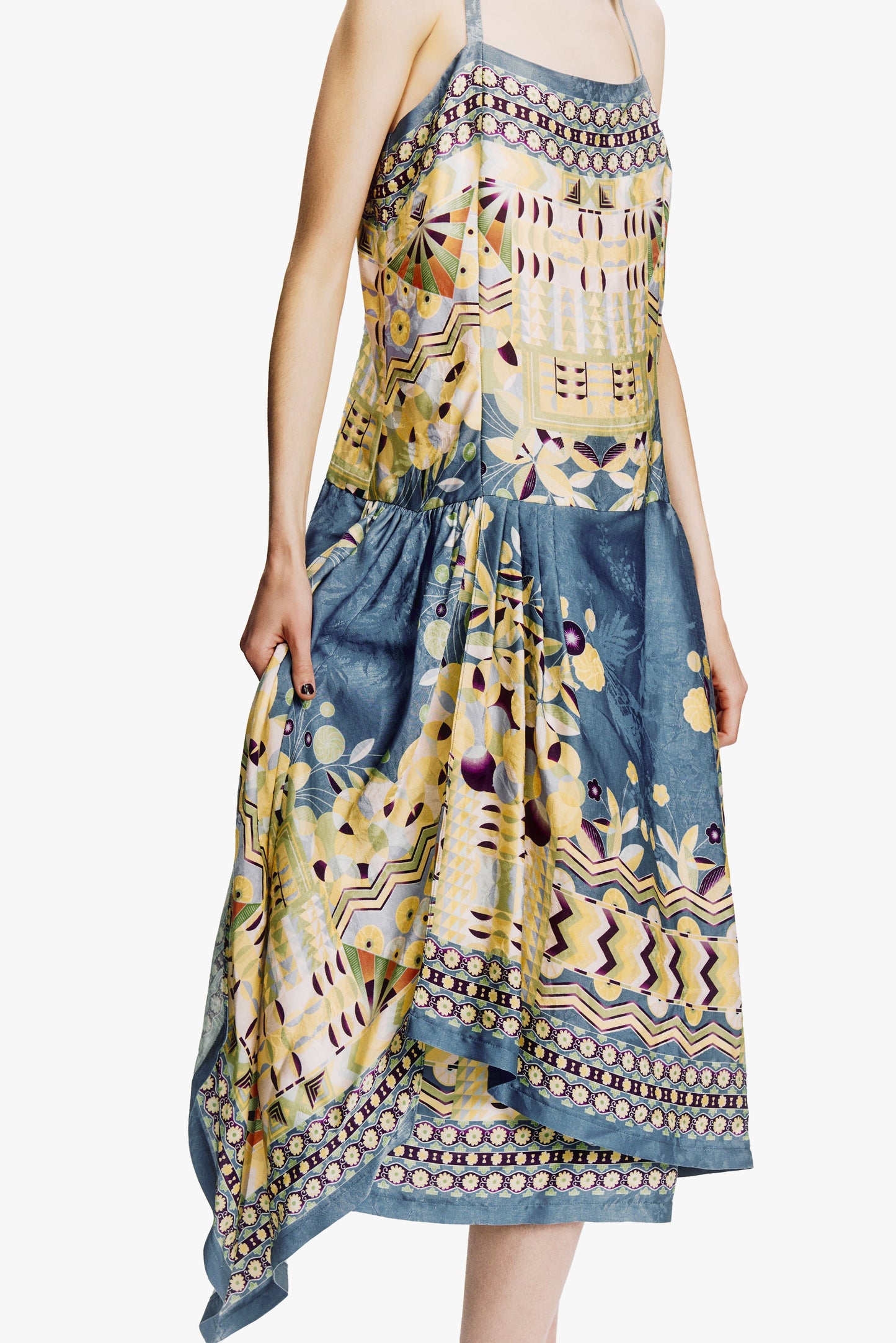 Anna Sui Pueblo Deco Border Dress