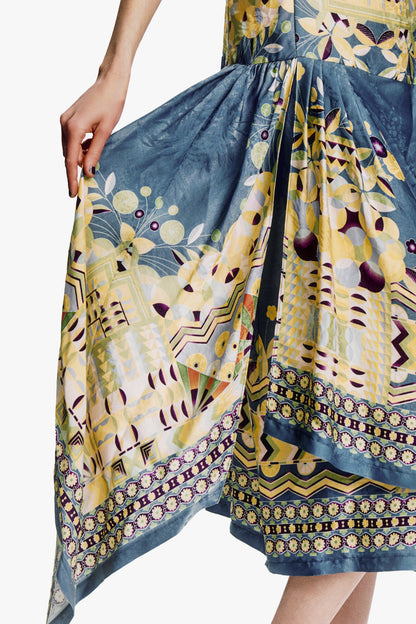 Anna Sui Pueblo Deco Border Dress