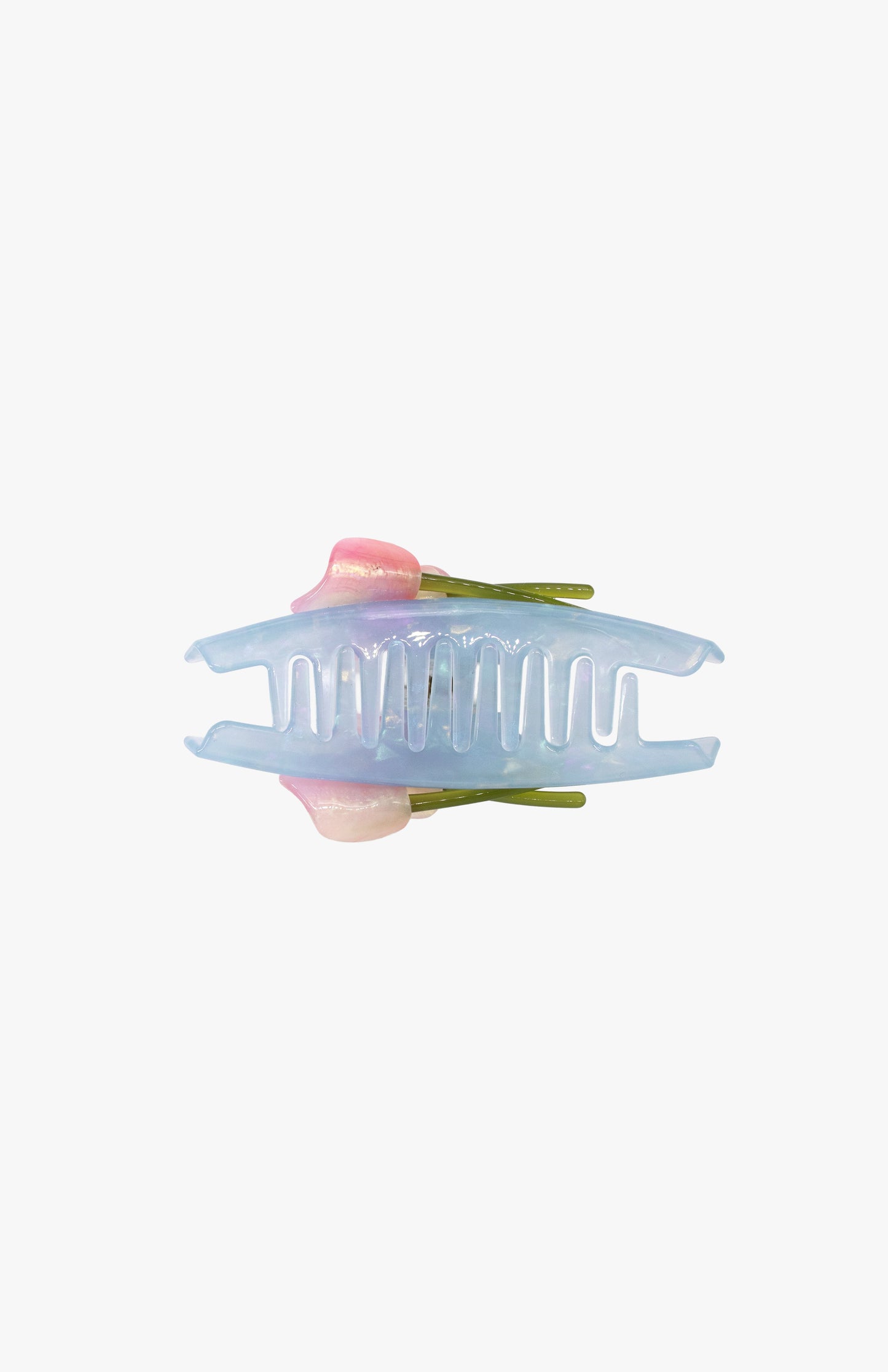 Anna Sui French Tulip Jaw Clip- Blue