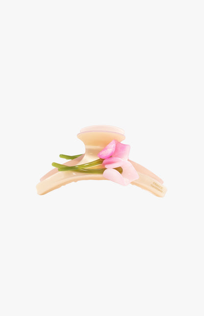 Anna Sui French Tulip Jaw Clip- Pink