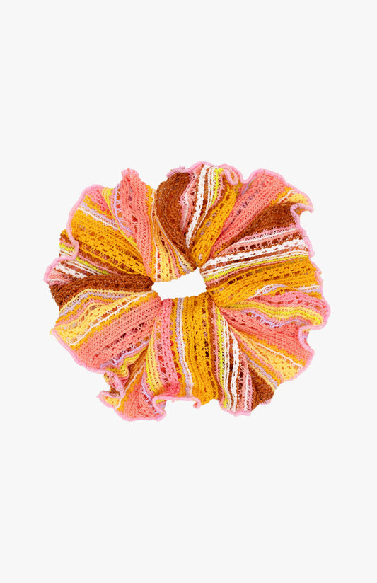 Anna Sui Crochet Stripe Scrunchie