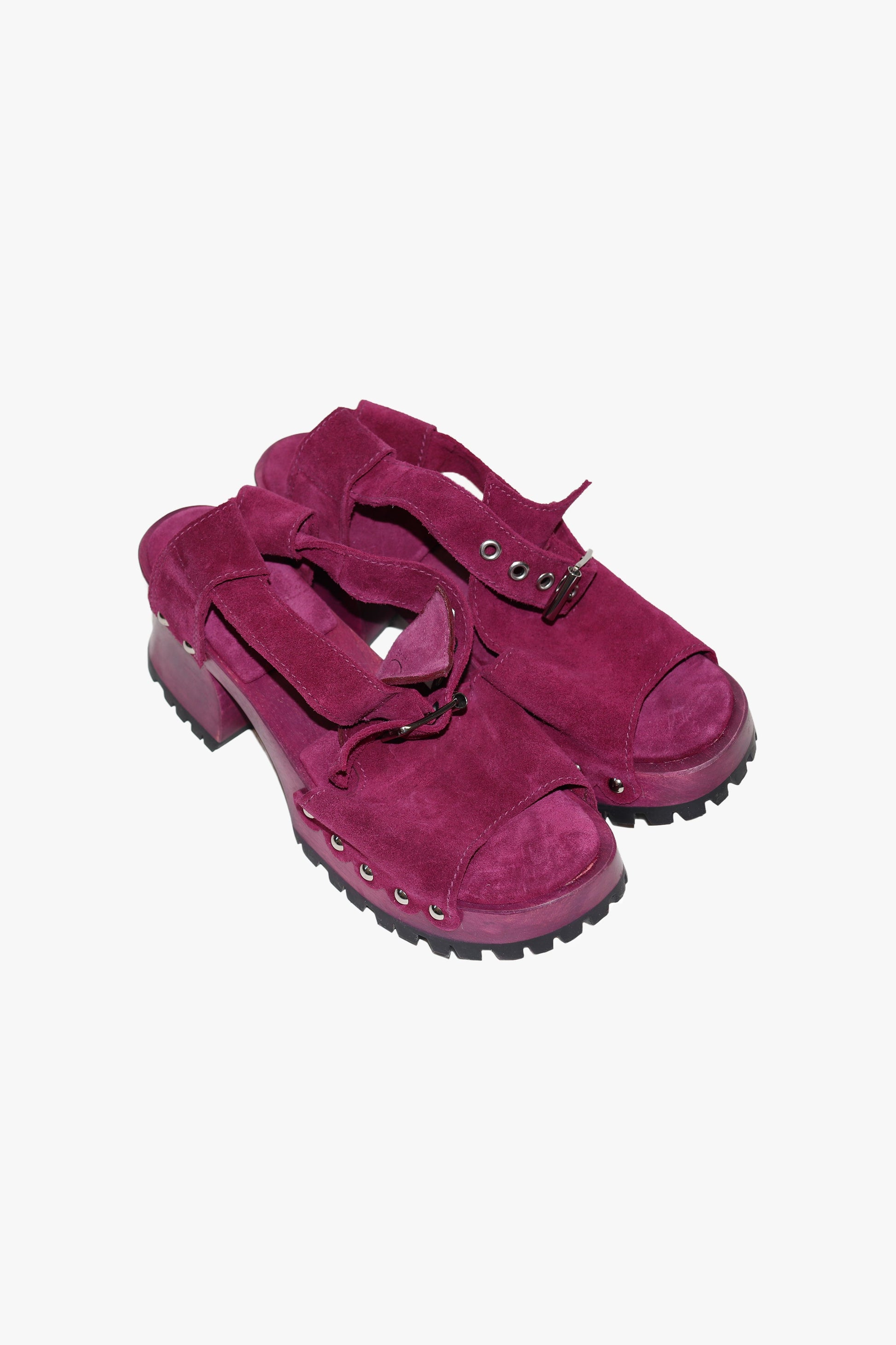 Anna Sui John Fluevog x Anna Sui Clog Sandals - Purple (Sample)