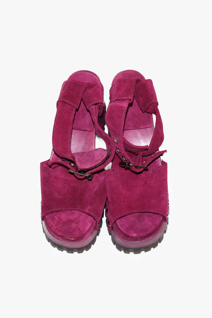 Anna Sui John Fluevog x Anna Sui Clog Sandals - Purple (Sample)