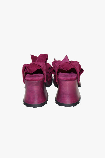 Anna Sui John Fluevog x Anna Sui Clog Sandals - Purple (Sample)